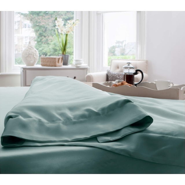 Duck Egg Silk Duvet Cover