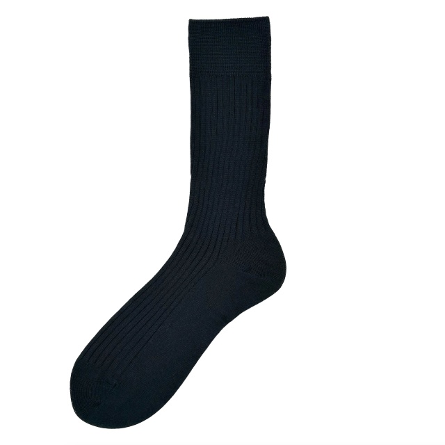 Mens Ribbed Silk Thermal Socks