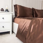 Mocha Silk Duvet Cover