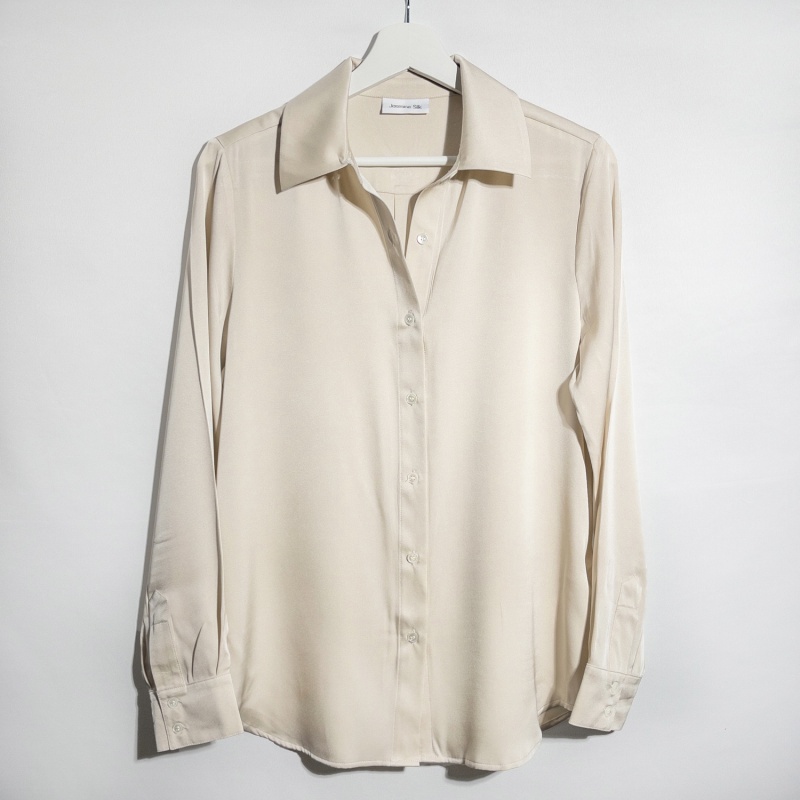 Ladies Nude Silk Blouse 