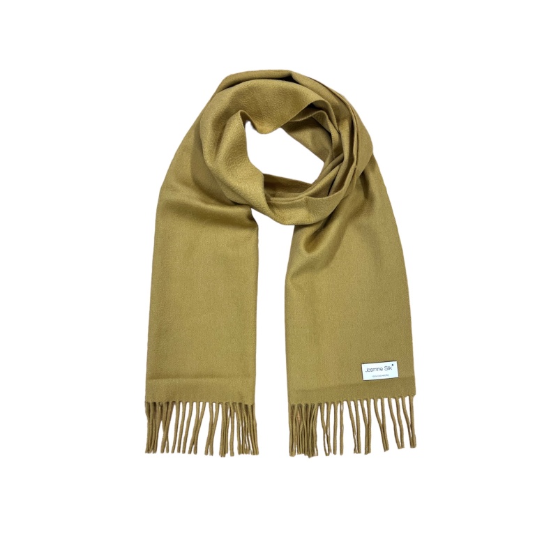 Pure Cashmere Scarf - Camel 