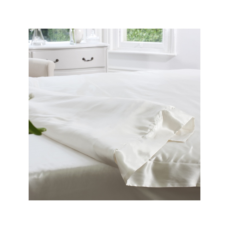 Ivory Silk Duvet Cover