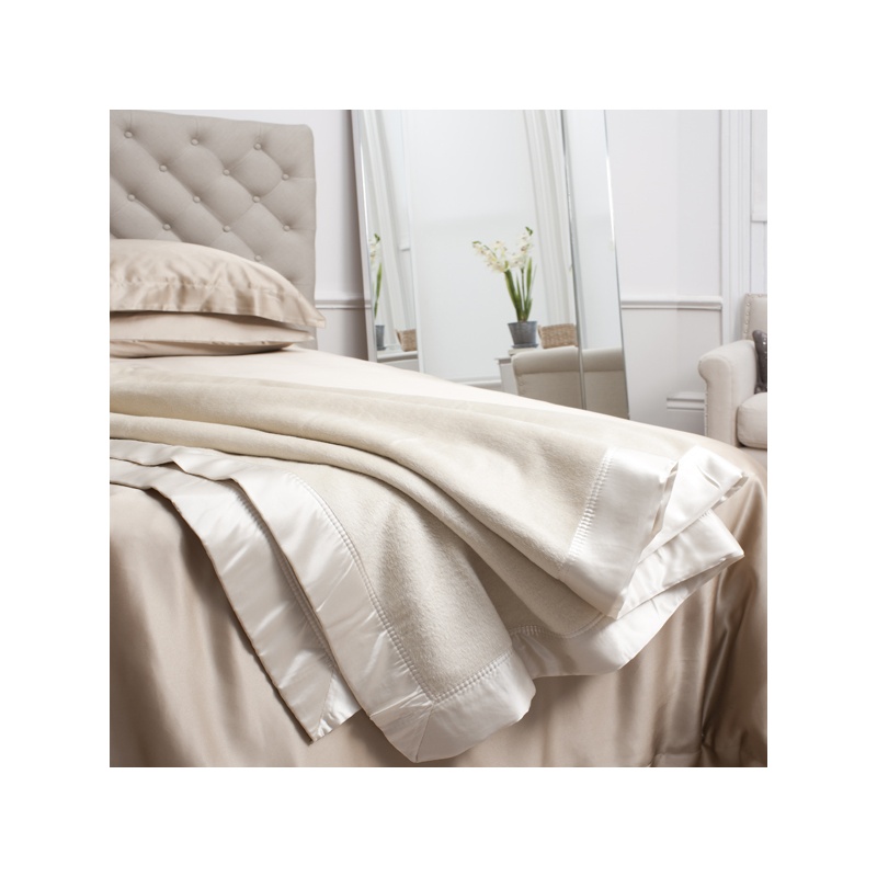 Ivory Silk Blanket