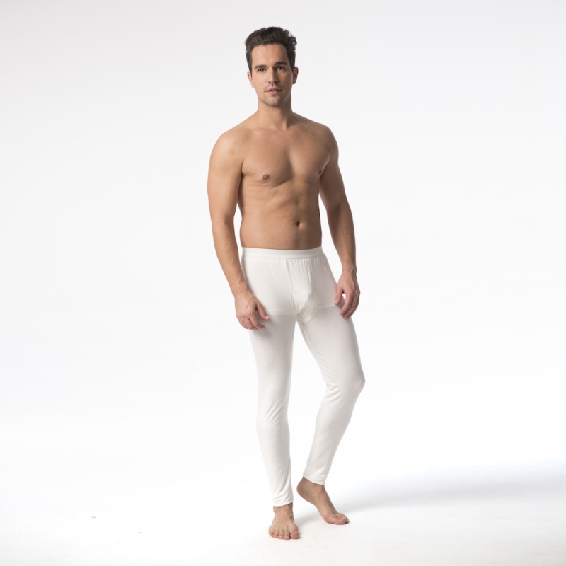 Mens Modal Thermal Long Johns - Ivory