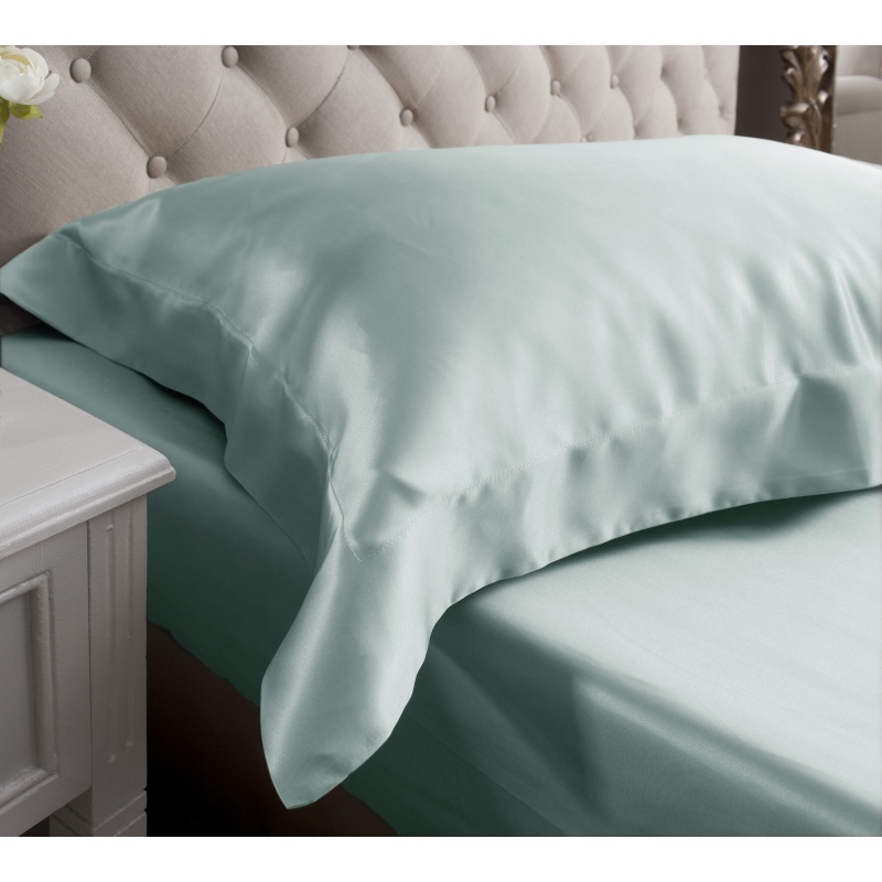 Duck Egg Oxford Silk Pillowcase