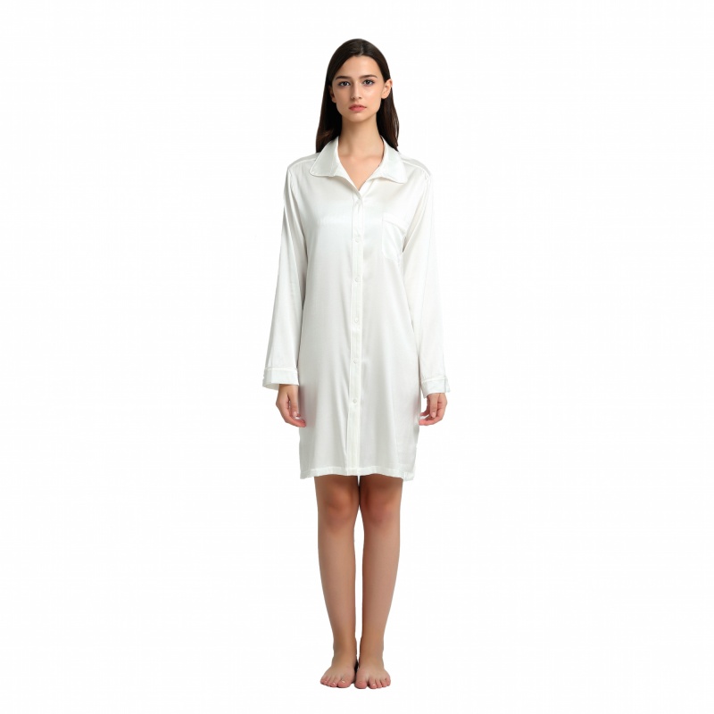 Ivory Silk Nightshirt